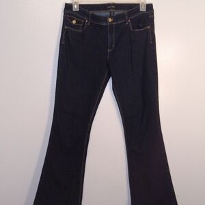 White House Black Market Dark Indigo Boot Cut Jeans